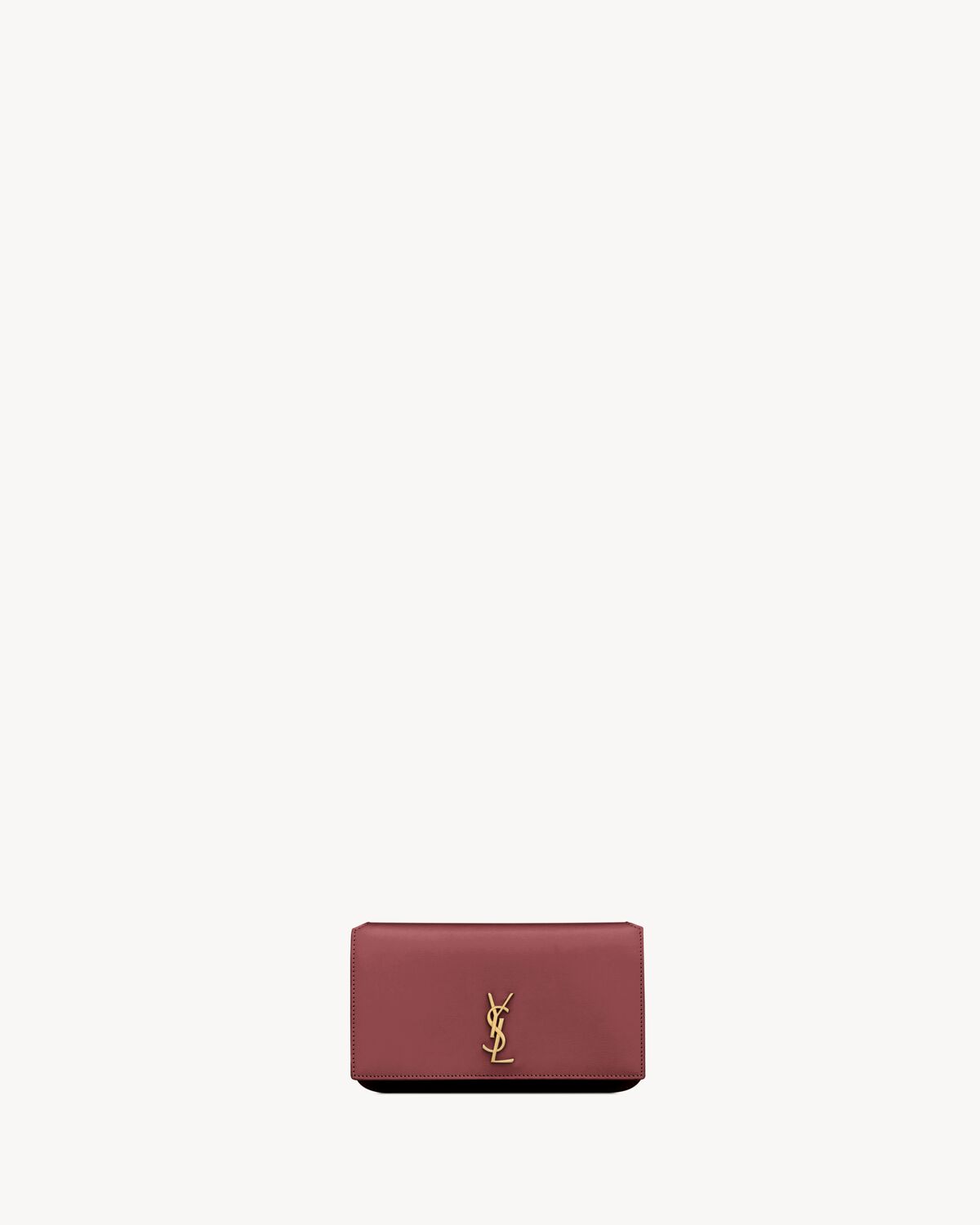 YSL Cassandre Phone Holder in Smooth Leather - Image 6